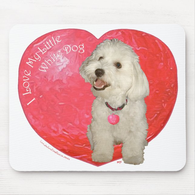 Mousepad Dia dos Namorados Havanês (Frente)