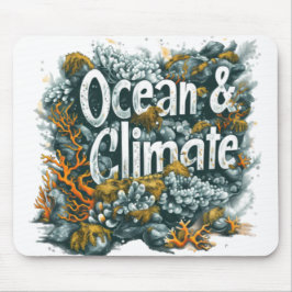 Mousepad Dia dos Oceanos - Texto sobre Oceanos e Clima com