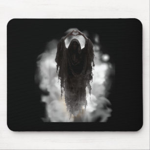 Mousepad Dia dos pais fantasma coração mãos horror rosto as