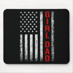 Mousepad Dia dos Pais Pai Filha Pai de Meninas Bandeira dos