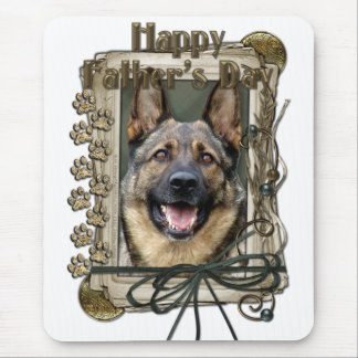 Mousepad Dia dos pais - patas de pedra - german shepherd