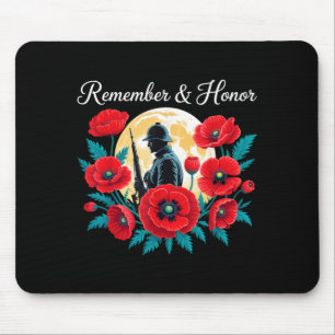 Mousepad Dia dos Veteranos 2026 EUA Dia da Memória Papoula