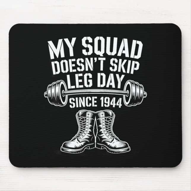 Mousepad Dia dos Veteranos do Exército Pule o Dia da Perna  (Frente)