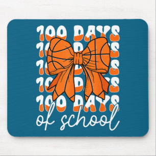 Mousepad Dia Fofo 100 Dias Escola 100º Bolas de Basquete Co