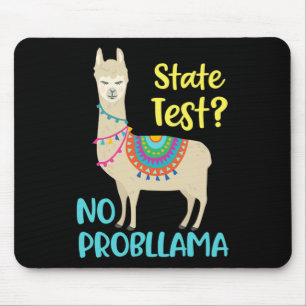 Mousepad Dia Funny Motivational Test Day For Students (Test