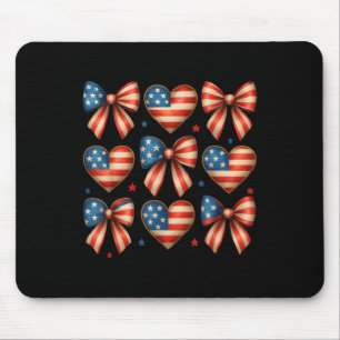 Mousepad Dia Memorial Cute Eua Flag Arco Coquette Women Gir