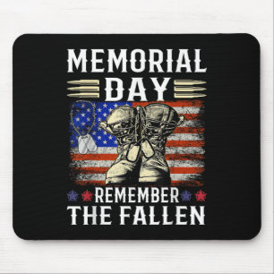 Mousepad Dia Memorial Lembre-Se Do Exército Veterano Faleci
