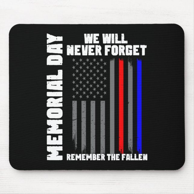 Mousepad Dia Memorial Nunca Nos Esqueceremos De Lembrar O F (Frente)