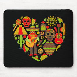 Mousepad Dia mexicano dos mortos no México