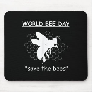 Mousepad Dia Mundial da Abelha - Salvar As Abelhas - Ambien