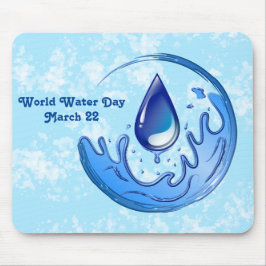 Mousepad Dia Mundial da Água Salve a Terra