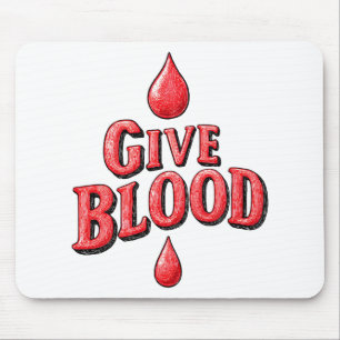 Mousepad Dia Mundial do Dador de Sangue - Dar texto ao Sang