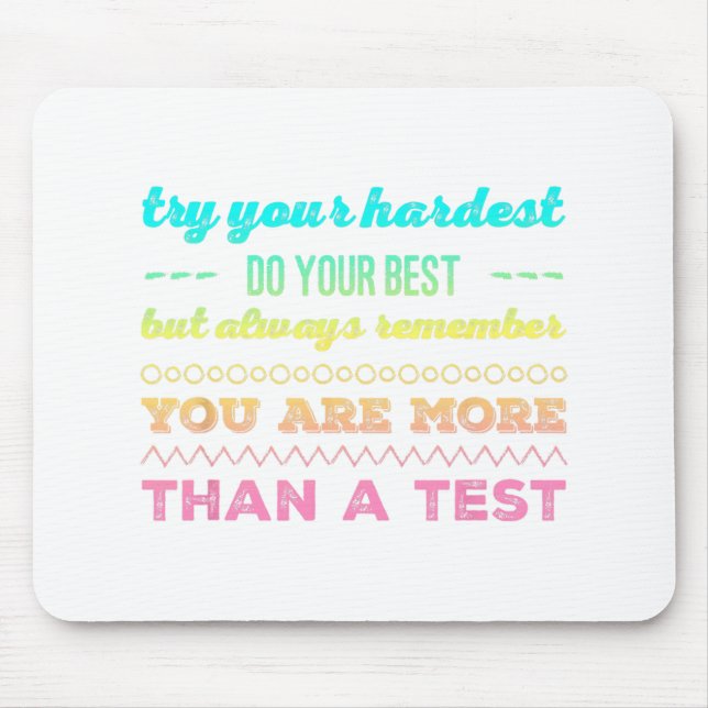 Mousepad Dia Para Estudantes Faça O Seu Melhor 2 (Frente)
