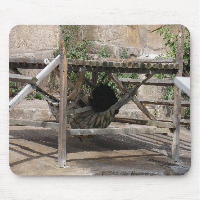 Mousepad dia preguiçoso para um urso (Frente)