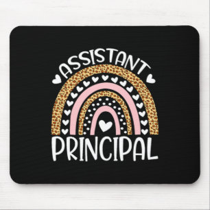 Mousepad Dia Principal Instantâneo Boho Arco-íris Leopardo