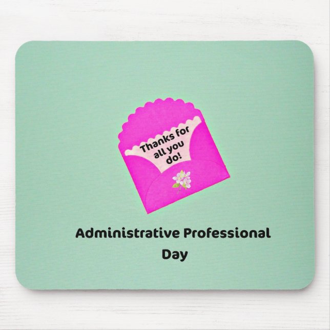 Mousepad Dia Profissional Administrativo (Frente)
