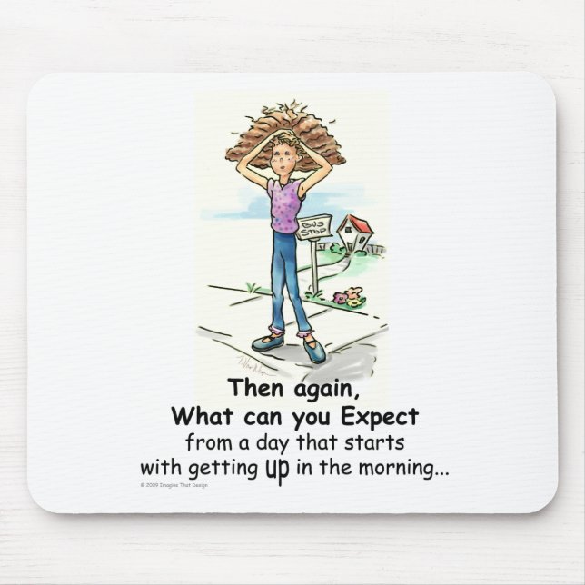 Mousepad Dia Ruim de Cabelo (Frente)