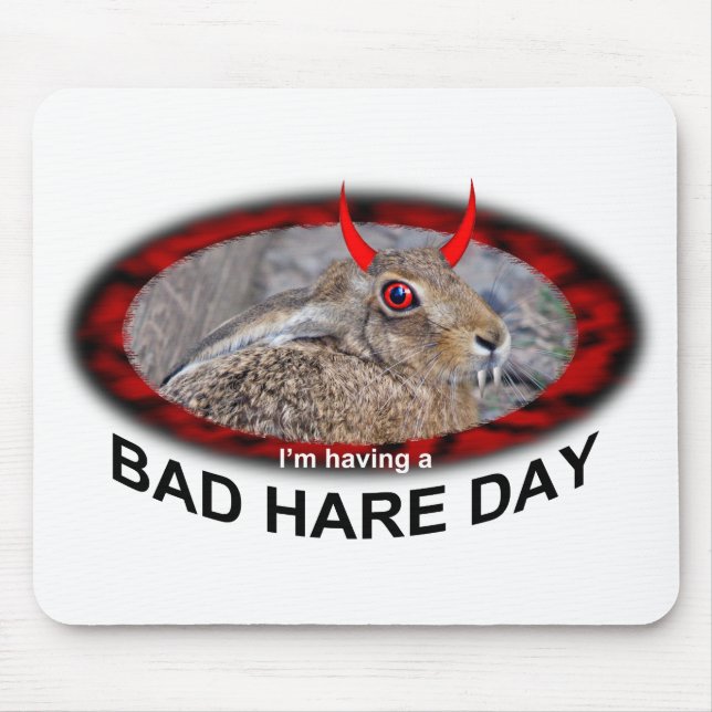 Mousepad Dia Ruim do Coelho Almofada de Rato (Frente)