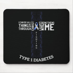 Mousepad Diabetes Consciência do Guerreiro Diabético Presen