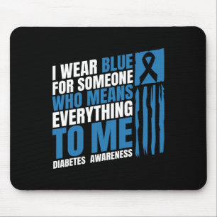 Mousepad Diabetes Consciência Mês Mensagem Mãe T1 T2