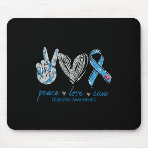 Mousepad Diabetes Consciência Paz Cura de Amor