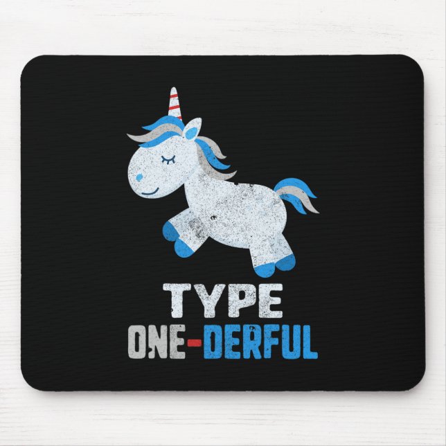 Mousepad Diabetes Derivados Tipo Um Sensibilização T1 Unico (Frente)