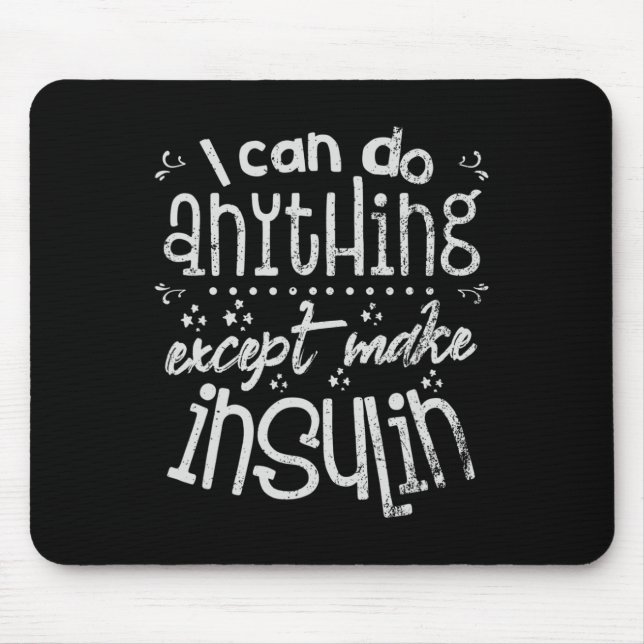 Mousepad Diabetes Diabéticos Insulina T1d (Frente)