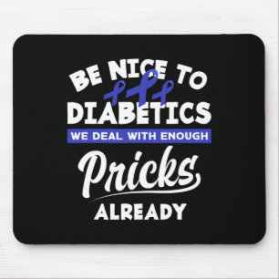 Mousepad Diabetes Diabéticos Tipo 1 Diabetes T1d Awarenes