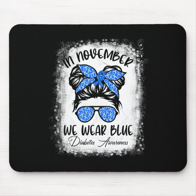 Mousepad Diabetes Guerreiro Sensibilização para diabéticos  (Frente)