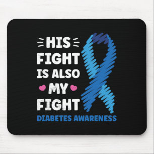 Mousepad Diabetes Sua Luta É A Minha Consciência De Luta