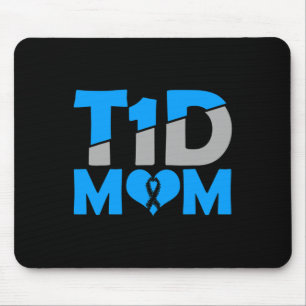 Mousepad Diabetes Tipo 1 - Diabetes T1D Mãe