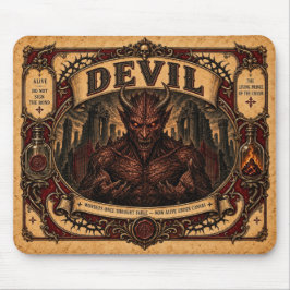 Mousepad Diabo, Monstro de Circo Vintage