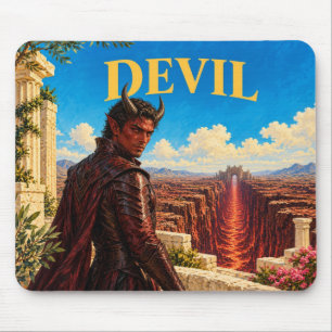 Mousepad Diabo, Monstro de Fantasia Gótica
