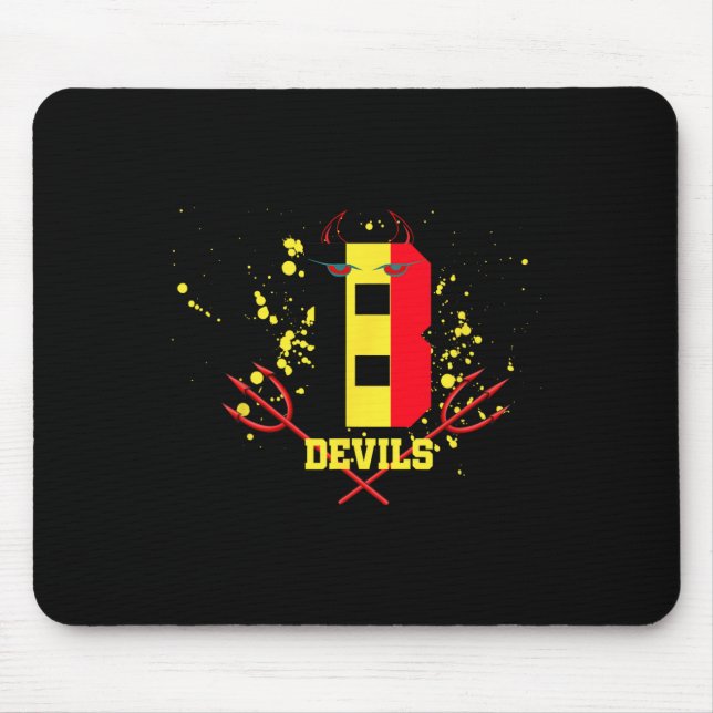 Mousepad Diabos da Bélgica Futebol Esporte  (Frente)