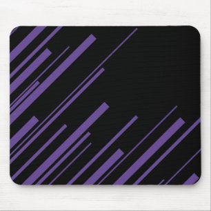 Mousepad Diagonais em Roxo e Preto