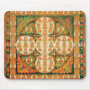 Mousepad Diagrama Cósmico de Mandala para a Meditação