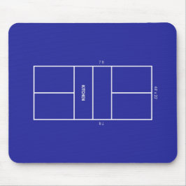 Mousepad Diagrama da Quadra de Pickleball da Cozinha