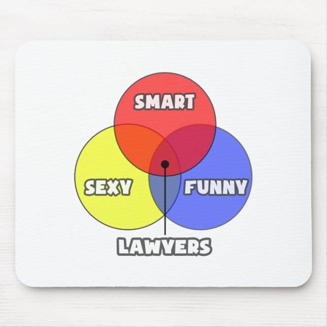 Mousepad Diagrama Venn.. Advogados (Frente)