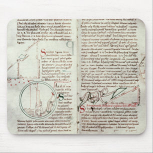 Mousepad Diagramas das medidas e do texto (velino)