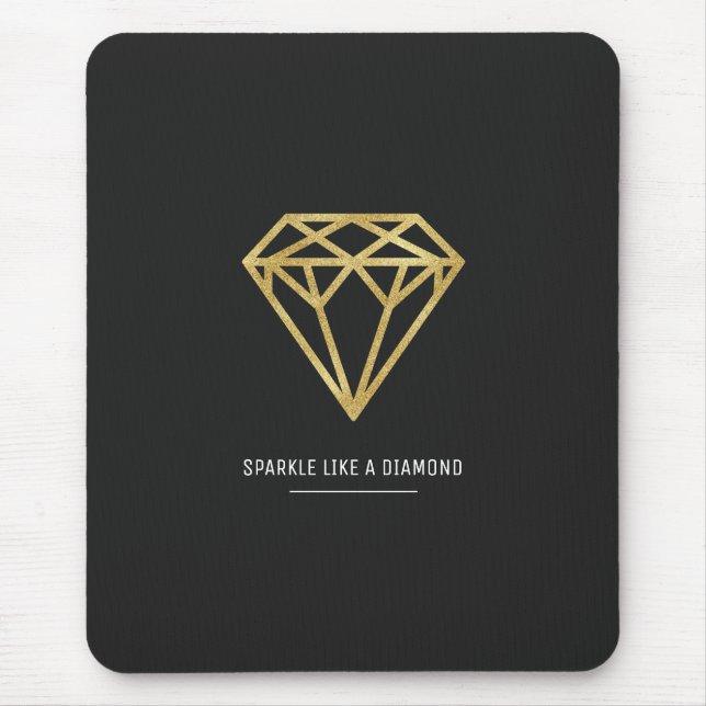 Mousepad Diamante Dourado (Frente)