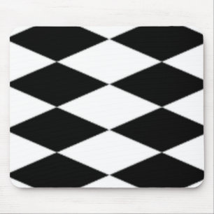 MOUSEPAD DIAMANTES PRETOS E BRANCOS
