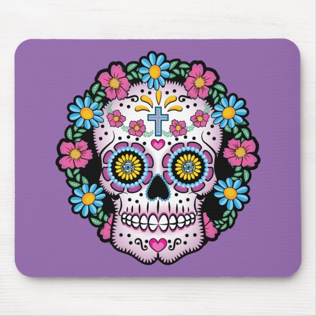Mousepad Diâmetro de los Muertos Crânio (Frente)