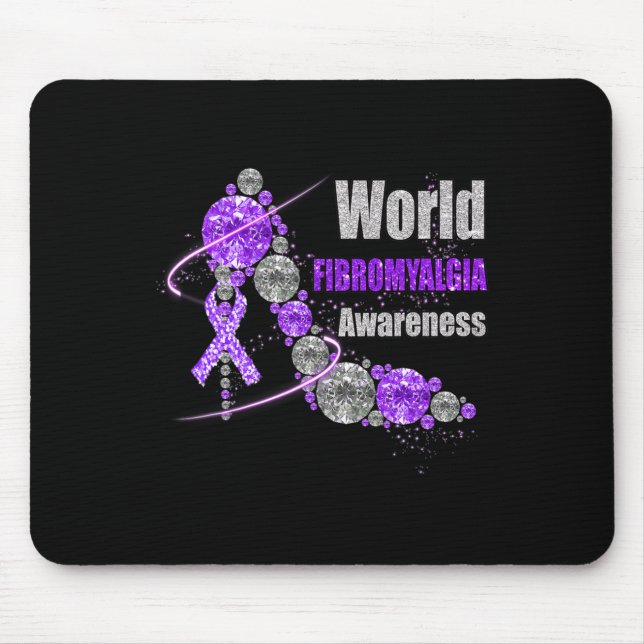Mousepad Diamond Calçados World Fibromialgia Sensibilização (Frente)