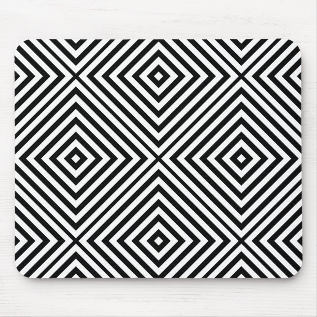 Mousepad Diamond Chevron Preto (Frente)