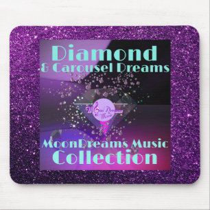 Mousepad Diamond e Carousel sonham com brilho púrpura