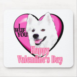 Mousepad Dias de os namorados de cães esquimó americanos