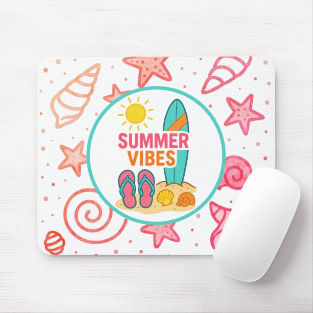 Mousepad Dias de Praia à Frente (Com mouse)