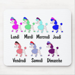 Mousepad Dias Franceses da Semana