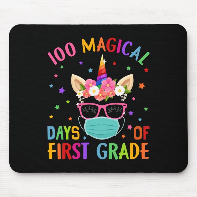 Mousepad Dias Mágicos De Máscara De Unicórnio Do Primeiro G (Frente)