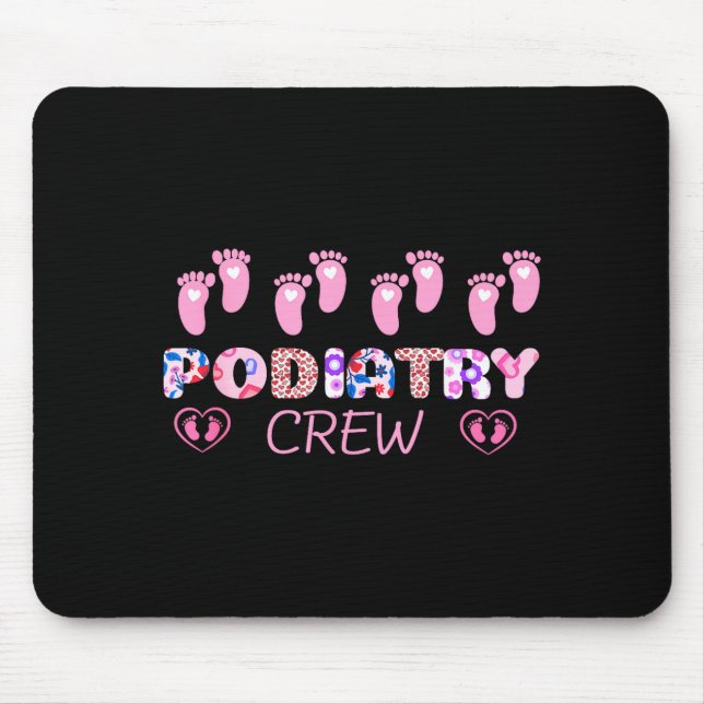 Mousepad Diatry Crew Footprint Leopard Diatrist Valentine's (Frente)